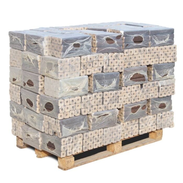 Pini Kay Standard Hartholzbriketts 960kg Palette – Bild 1